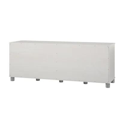 Shoe Storage Bench with 2 Open and 2 Closed Storage Compartments