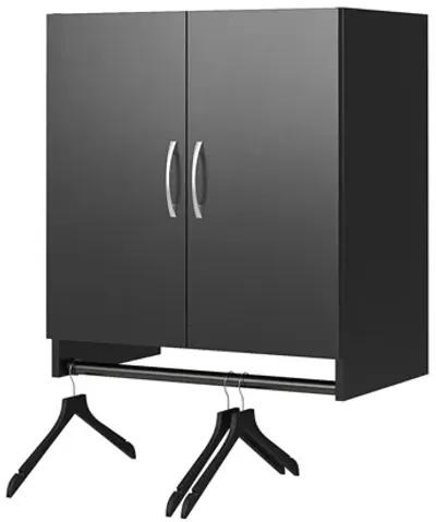 Basin 2 Door Wall Storage Cabinet with Hanging Rod