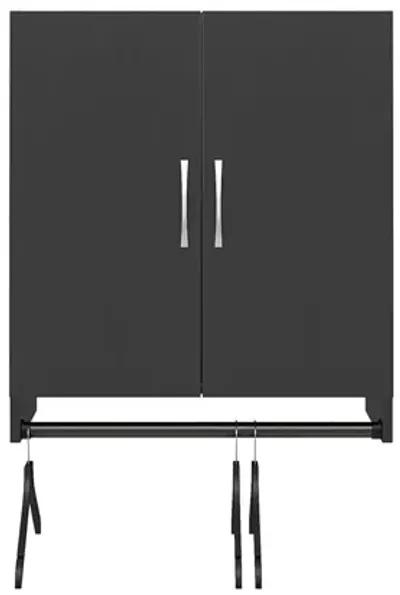 Basin 2 Door Wall Storage Cabinet with Hanging Rod