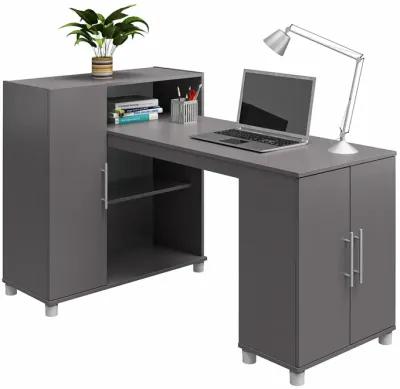 Camberly Hobby and Craft Desk with Storage Cabinet