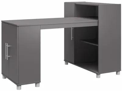 Camberly Hobby and Craft Desk with Storage Cabinet