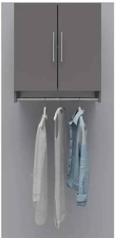 Camberly 2 Door Wall Cabinet with Hanging Rod