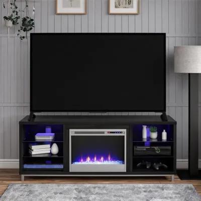 Lumina Fireplace TV Stand for TVs up to 70 Inch with 7 Color LED Lights