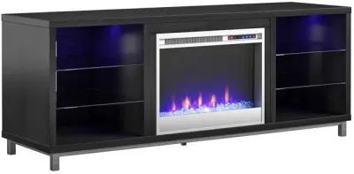 Lumina Fireplace TV Stand for TVs up to 70 Inch with 7 Color LED Lights