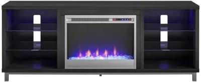 Lumina Fireplace TV Stand for TVs up to 70 Inch with 7 Color LED Lights