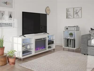 Lumina Fireplace TV Stand for TVs up to 70 Inch with 7 Color LED Lights