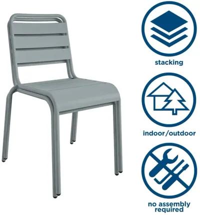 Poolside Gossip June Outdoor/Indoor Stacking Dining Chairs, Set of 2