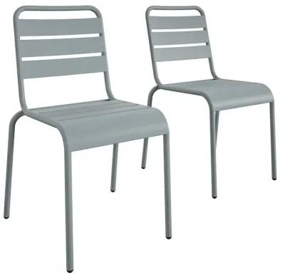 Poolside Gossip June Outdoor/Indoor Stacking Dining Chairs, Set of 2