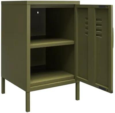 Shadwick 1 Door Metal Locker Style Livingroom End Table