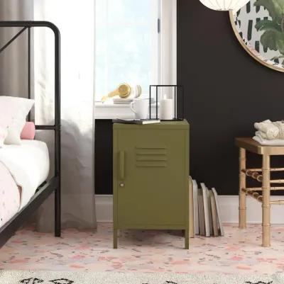 Shadwick 1 Door Metal Locker Style Livingroom End Table