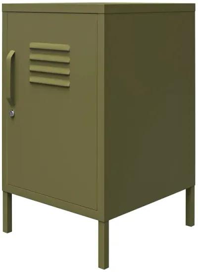 Shadwick 1 Door Metal Locker Style Livingroom End Table