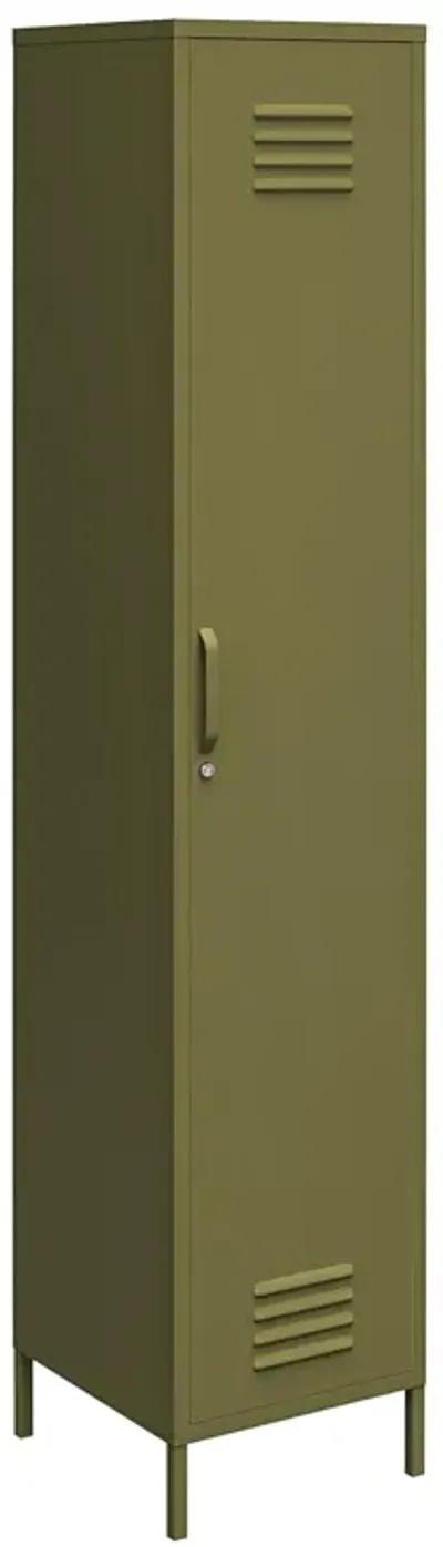 Shadwick 1 Door Tall Single Metal Locker Style Storage Cabinet