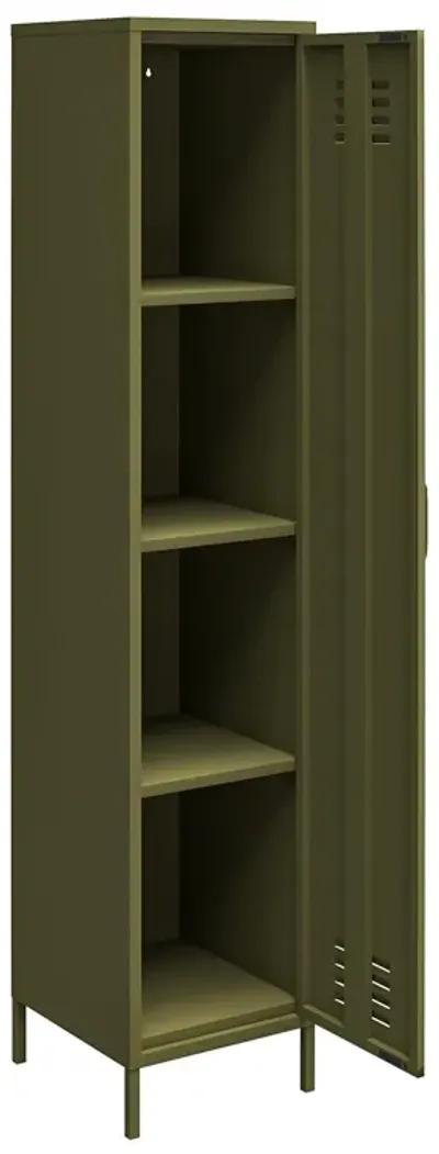 Shadwick 1 Door Tall Single Metal Locker Style Storage Cabinet