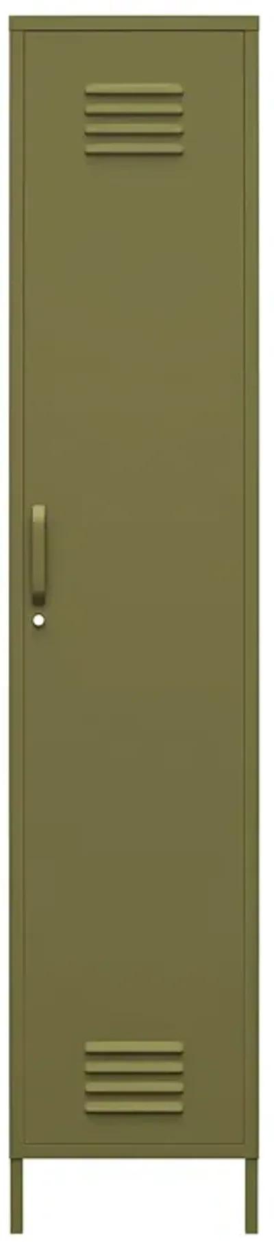 Shadwick 1 Door Tall Single Metal Locker Style Storage Cabinet