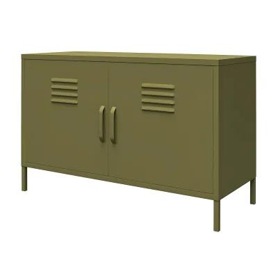 Shadwick 2 Door Wide Metal Locker Accent Storage Cabinet