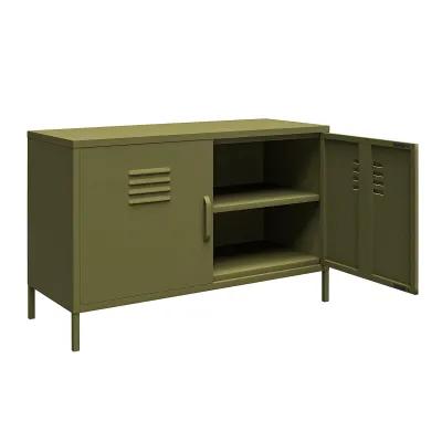 Shadwick 2 Door Wide Metal Locker Accent Storage Cabinet