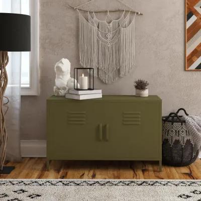 Shadwick 2 Door Wide Metal Locker Accent Storage Cabinet