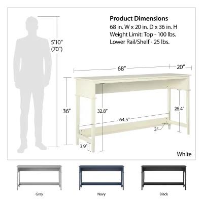 Franklin Wide Desk with Foot Rest