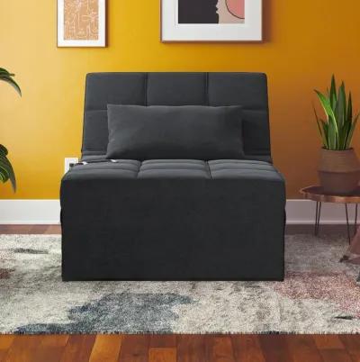 Convertible Lounger Ottoman Linen Sofa Chair with 4-in-1 Design