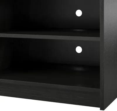 Hendrix 75 Inch TV Stand with Electric Fireplace Insert and 6 Shelves