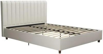 Brittany Upholstered Bed with Channel Tufted Headboard