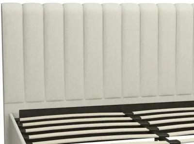 Brittany Upholstered Bed with Channel Tufted Headboard