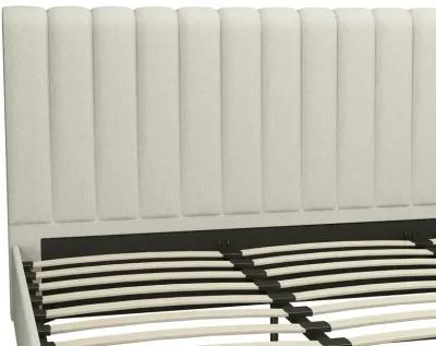 Brittany Upholstered Bed with Channel Tufted Headboard