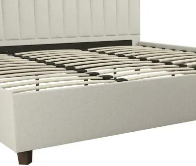 Brittany Upholstered Bed with Channel Tufted Headboard