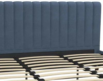 Brittany Upholstered Bed with Channel Tufted Headboard