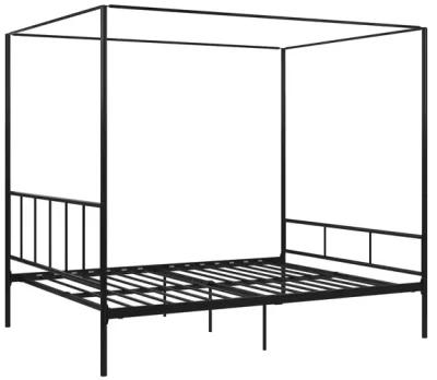 Marion Four Poster Metal Canopy Bed with Soft Clean Lines