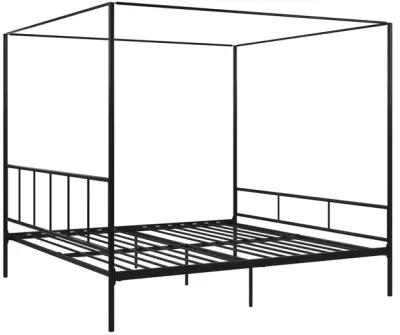 Marion Four Poster Metal Canopy Bed with Soft Clean Lines