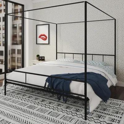 Marion Four Poster Metal Canopy Bed with Soft Clean Lines