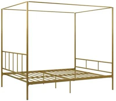 Marion Four Poster Metal Canopy Bed with Soft Clean Lines