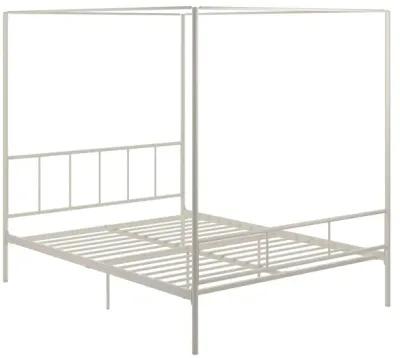 Marion Four Poster Metal Canopy Bed with Soft Clean Lines