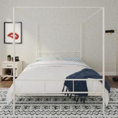 Marion Four Poster Metal Canopy Bed with Soft Clean Lines