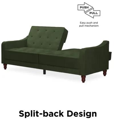 Vintage Tufted Split Back Futon