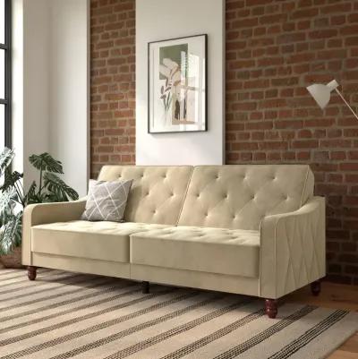 Vintage Tufted Split Back Futon