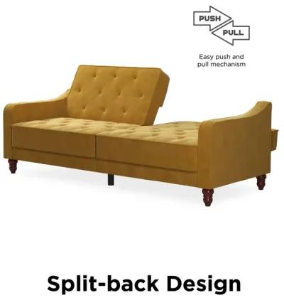 Vintage Tufted Split Back Futon