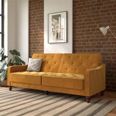 Vintage Tufted Split Back Futon