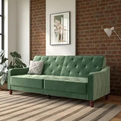 Vintage Tufted Split Back Futon