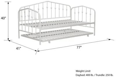 Bushwick Metal Daybed & Trundle