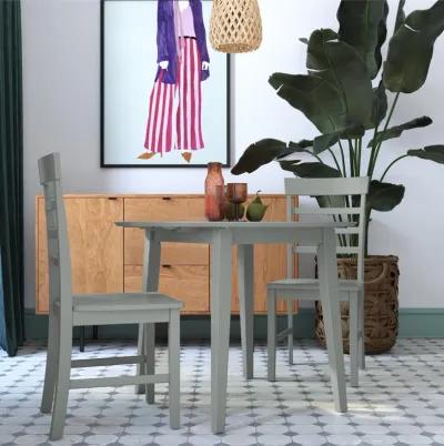 Brooks 3 Piece Wood Dining Set with a Table and 2 Chairs