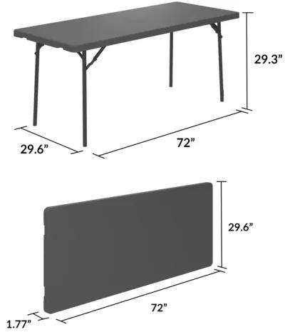 6 foot Commercial Blow Mold Folding Table