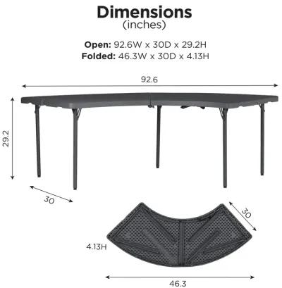 Moon Commercial Blow Mold Folding Table