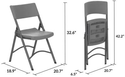 Commercial Resin Folding Chair, Set of 4