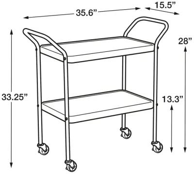 Stylaire 2 Tier Serving Cart