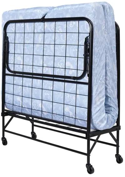 Folding Cot Guest Bed with 5 Inch Mattress