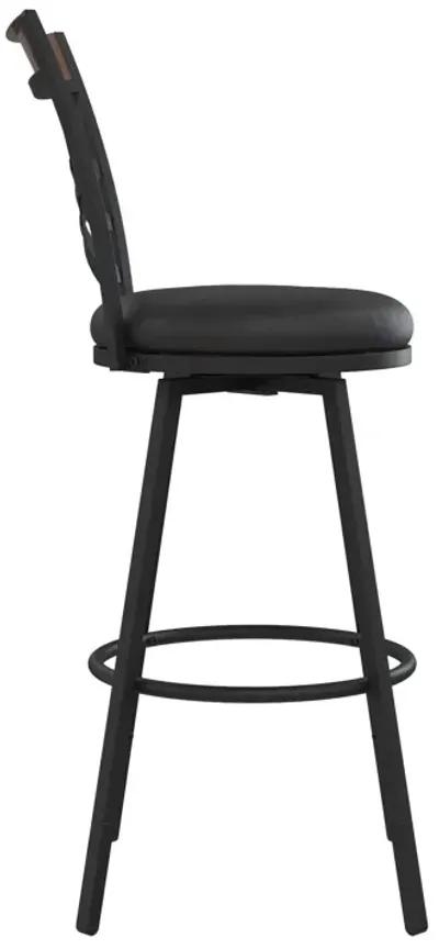 Lesley Upholstered Seat Swivel Barstool