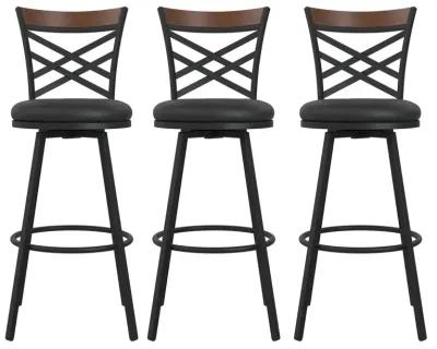 Lesley Upholstered Seat Swivel Barstool