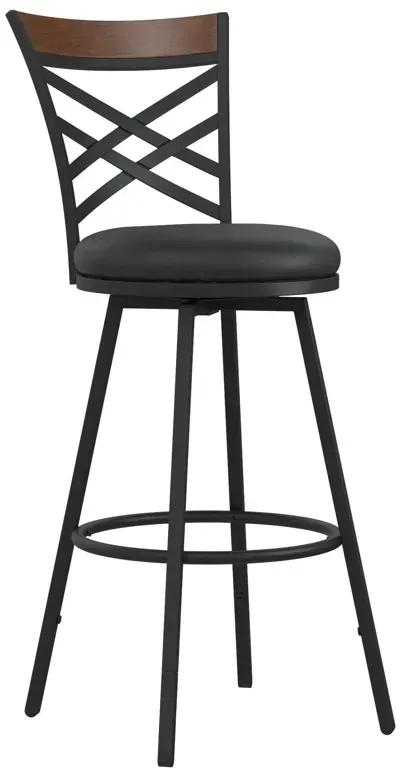 Lesley Upholstered Seat Swivel Barstool